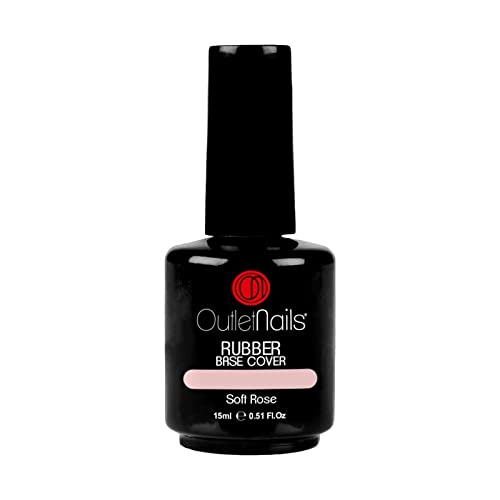 Rubber Base 15ml Cover Soft Rose -Cover Rosa Suave - Esmaltado permanente - Uñas de Gel - Outlet Nails