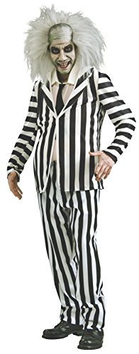 Rubies Disfraz oficial de Beetlejuice para hombre, talla mediana/estándar