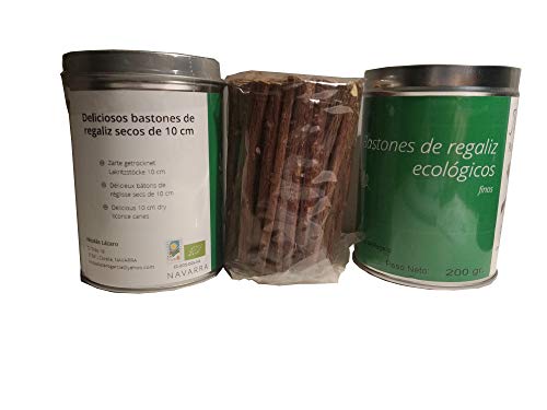 SABOREATE Y CAFE THE FLAVOUR SHOP Regaliz de Palo Ecológico Directamente del Productor Nicolás Lázaro 200 gr