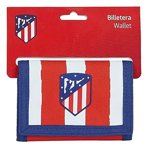 Safta- Atlético de Madrid Accesorio de viaje- Billetera, Color rojo/blanco/azul, 125xx95 mm (812058036)