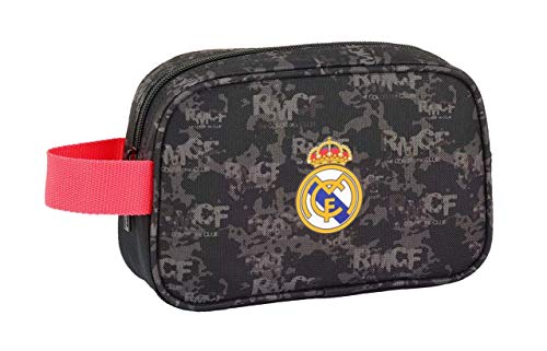 Safta Real Madrid - Neceser de Viaje, Negro, 22 cm