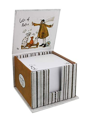 Sam Toft Lote de notas Bloc de notas, 10 x 7 x 10 cm, color crema