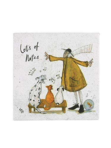 Sam Toft Lote de notas Bloc de notas, 10 x 7 x 10 cm, color crema