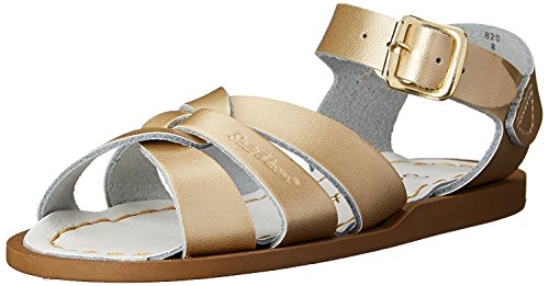 Sandalias de agua salada por Hoy Shoe Original (niño/niño pequeño/niño grande/mujer), color Dorado, talla 40 2/3 EU