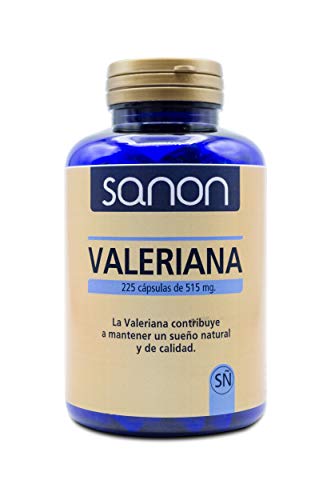 SANON Valeriana 225 comprimidos de 515mg. Insomnio, sueño, nervios, ansiedad y estrés.