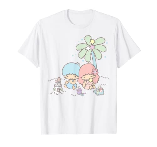 Sanrio Little Twin Stars Vacaciones de verano en la playa Camiseta