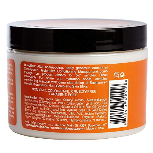 Sashapure Restorative Conditioning Masque 1x 277g