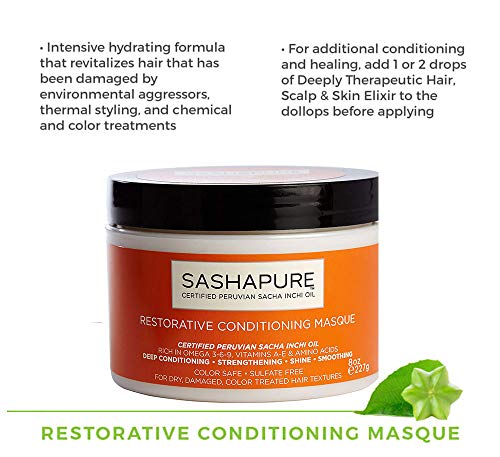 Sashapure Restorative Conditioning Masque 1x 277g