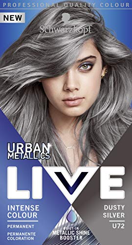 Schwarzkopf Live U72 Dusty Silver - Lote de 3 unidades