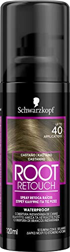 Schwarzkopf Root Retoucher – Spray retoca raíces - Coloración del Cabello Castaño (pack de 3) – Hasta 40 aplicaciones – Disimula el efecto raíz