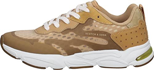 SCOTCH & SODA FOOTWEAR Lou Sneaker, Zapatillas Mujer, Arena, 39 EU
