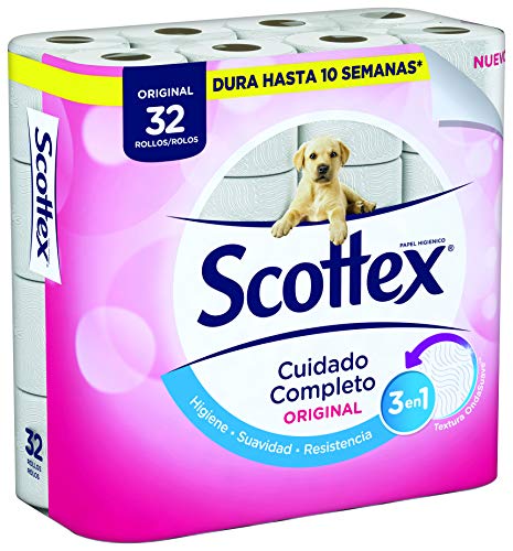 Scottex Original Papel Higiénico - 32 Rollos