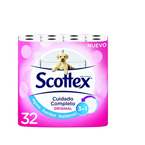 Scottex Original Papel Higiénico - 32 Rollos