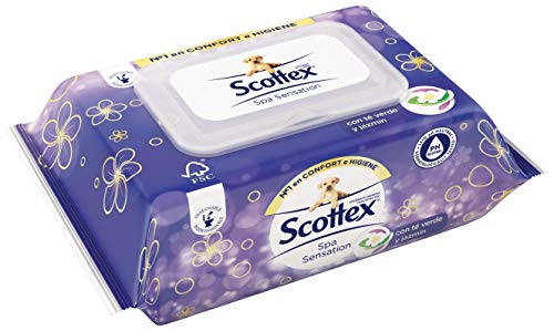 Scottex Spa Sensation Papel Higiénico Húmedo - 12 packs de 66 uds (792unidades)