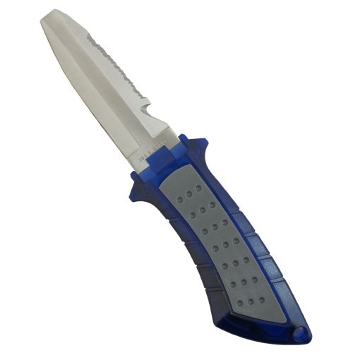 Scuba Choice Cuchillo de Buceo de bajo Volumen Acero Inoxidable Punta Roma BCD, Azul