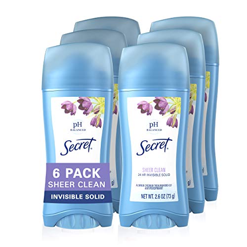 Secret Original Sheer Clean Scent Women's Invisible Solid Ph Balanced Antiperspirant & Deodorant 2.6 Oz by Secret