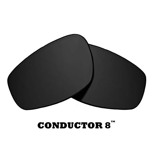 SEEK OPTICS - Lentes de repuesto compatibles con OAKLEY CONDUCTOR 8 -  Negro -