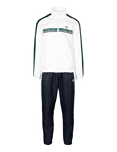 Sergio Tacchini Chándal Agave Tracksuit con bolsillos con cremallera para hombre, Navy/Botanical (272), XL