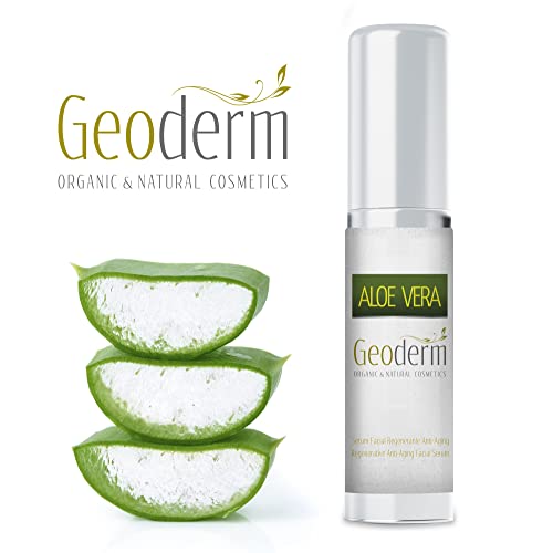 Serum Facial Antiedad Mujer| Antiarrugas + Antimanchas | Serum Facial Aloe Vera + Aceite de Rosa de Mosqueta + Aguacate| Cosmética Ecológica| GEODERM