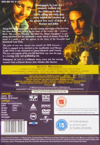 Shakespeare in Love [Reino Unido] [DVD]