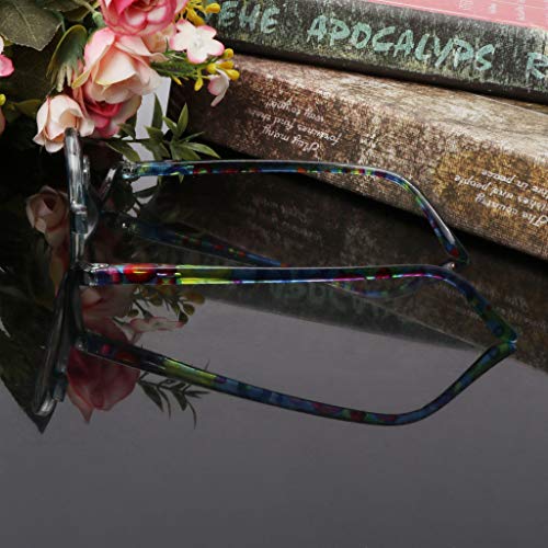 Shaoyanger - Gafas de lectura para maquillaje con tapa giratoria (+1,00 a +4,0)