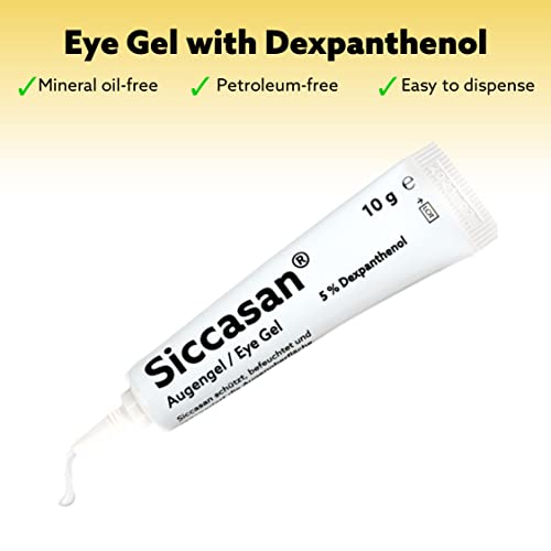 Siccasan Gel con Carbómero y Dexpantenol para los Ojos | Lágrimas Artificiales Lubricantes | Ayuda con los Ojos Secos | Alivio para los Ojos Irritados