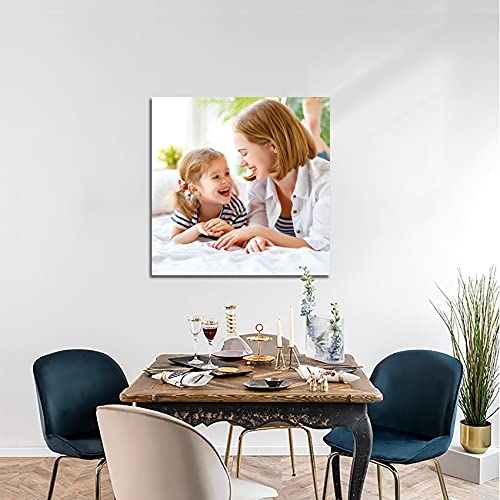 Sin marco Impresiones en lienzo personalizadas Hermosas fotos en lienzo de familia y mascotas Imagen Foto personalizada Impresión de Imagen Sala de estar Cocina Baño Dormitorio Decoración 70×70cm