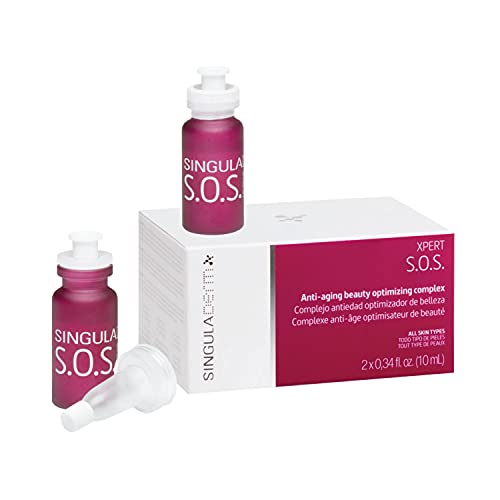 SingulaDerm - XPERT S.O.S. 2 viales x 10 ml cada uno - Efecto botox-like inmediato - Sérum facial - Tratamiento antiedad - Rellenador de arrugas