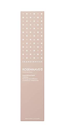 Skandinavisk Rosenhave Reed Difusor Recambio 200ml - Alba Rose y Elderflower, Geranio y Brotes de Grosella Negra