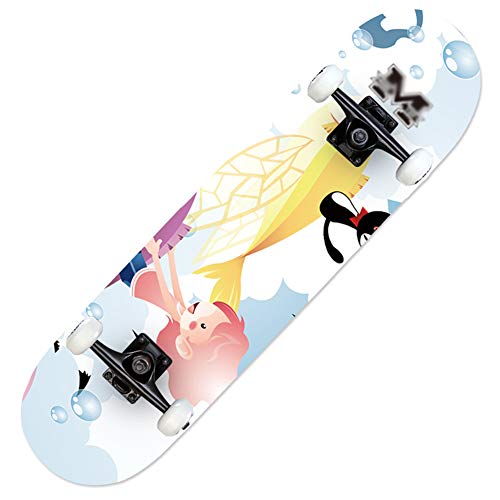 Skateboards Maple Double Rocker 95A Rueda De Inyección De PU De Alta Elasticidad Monopatín De Cuatro Ruedas Adultos Jóvenes Road Brush Street Profesional Vitality Board 180KG