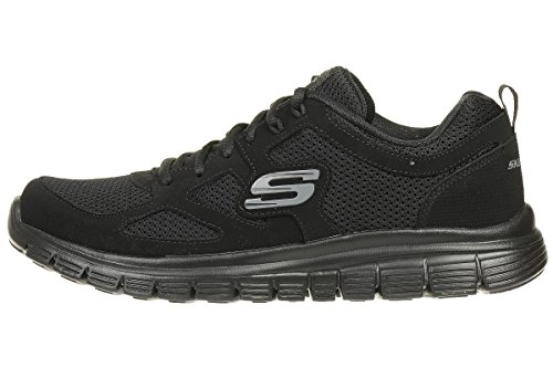 Skechers Burns 52635-bbk, Zapatillas Hombre, Negro (Black 52635/Bbk), 42 EU