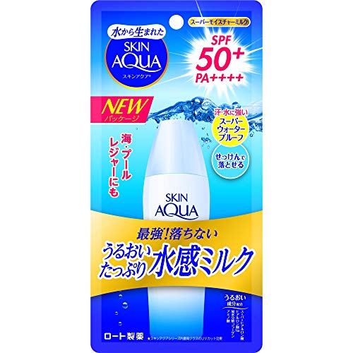 SKIN AQUA UV Super Moisture Milk Sunscreen Unscented 40ml SPF50+ / PA++++ Water sensitive emulsion UV containing 4 kinds of moisturizing ingredients