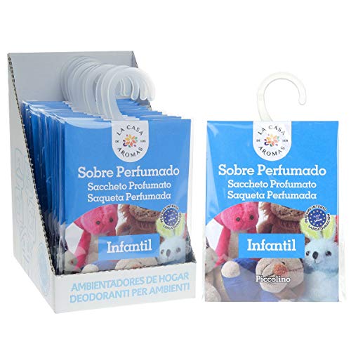 Sobres Perfumados, Bolsitas Aromáticas Aroma Infantil, Saquitos para el Armario, Cajón, Ropa de Bebé, Zapatero, Maleta (Infantil, 12 PCS)