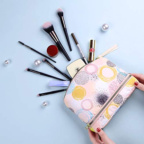 Sophinya Estuches de Maquillaje, Bolsa de Cosméticos de Poliéster 100% Reciclado, Estuches de Maquillaje, Bolsa de Aseo para Viaje, Organizador de Accesorios para Mujeres y Niñas - 24*18*6