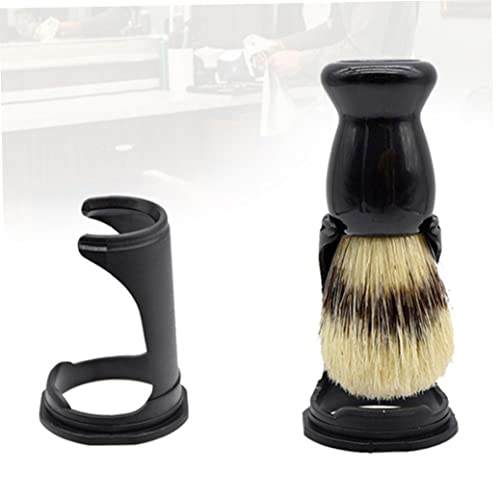 Soporte de Pincel de Barba Soporte de Cepillo de Afeitado para Afeitar de plástico para Afeitar Herramientas de Belleza para Negro Mojado Negro, Productos de Cepillo de Productos para Hombre