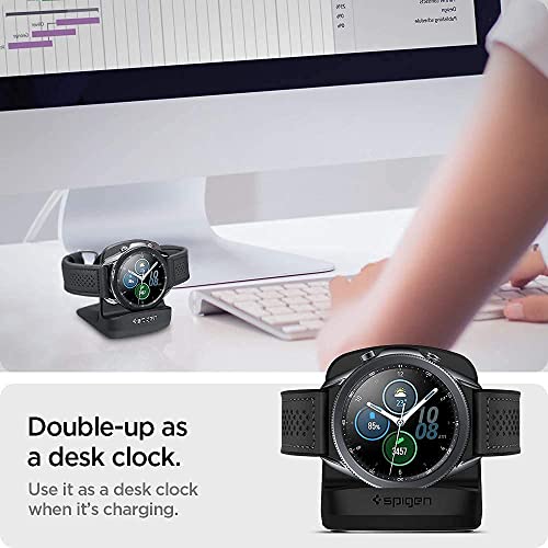 Spigen S352 Compatible con Galaxy Watch 4 Base de Carga/Galaxy Watch 3 Base de Carga/Galaxy Watch Active Base de Carga - Negro