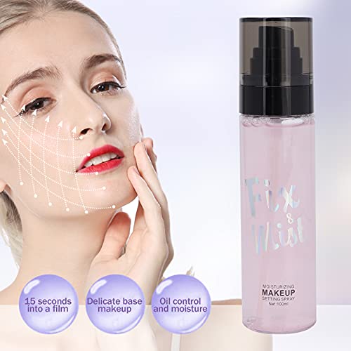 Spray fijador de maquillaje, spray fijador de maquillaje de larga duración, resistente al agua, resistente al sudor, Founder Fixer Primer, spray fijador de maquillaje, 100 ml, extensor de larga duraci