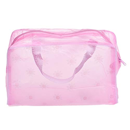 Srfghjs Bolso de Cosméticos Cosmético Portable del Maquillaje de Gran Capacidad Transparente Higiene Viaje Lave Cepillo de Dientes de la Bolsa del Bolso del Organizador íntimo (Color : D)