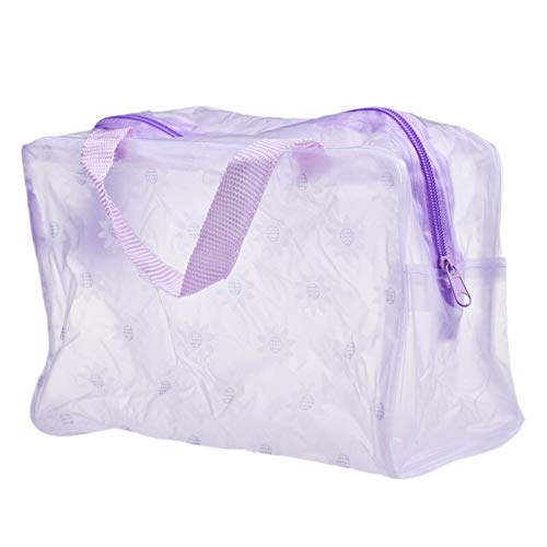 Srfghjs Bolso de Cosméticos Cosmético Portable del Maquillaje de Gran Capacidad Transparente Higiene Viaje Lave Cepillo de Dientes de la Bolsa del Bolso del Organizador íntimo (Color : D)