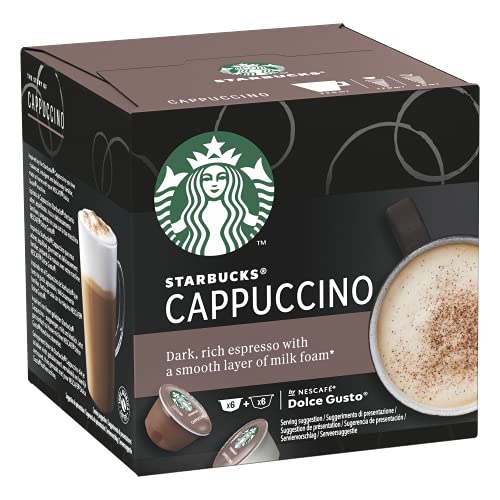 STARBUCKS Cappuccino De Nescafe Dolce Gusto Cápsulas De Café 6 X Caja De 12 Unidades