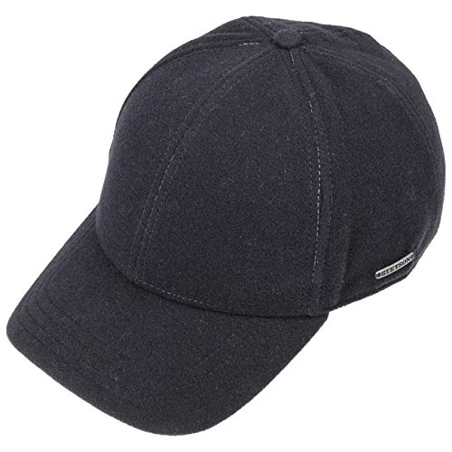 Stetson Gorra de Béisbol con Orejeras Vaby con Cachemira, Hombre - con Visera y Protector de Cuello - con Orejeras - Gorra de Lana otoño/Invierno Azul Oscuro M (56-57 cm)