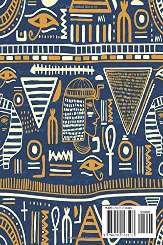 STRIKING EGYPTIAN ANUBIS Journal/Notebook - 6 x 9 in - 120 Pages! (EGYPTIAN THEMED Collection!)