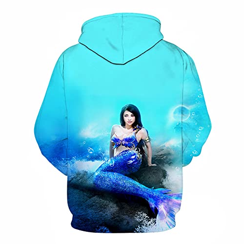 Sudaderas con Capucha Hombre 3D Creative Beach Seaside Landscape Printing Sudadera Hombre Primavera Otoño Nueva Pareja General College Youth Sudadera con Capucha Hombre LD-3941 L