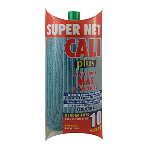 Super Net Cali Fregona de Microfibras Color (Verde, 3 Unidades)