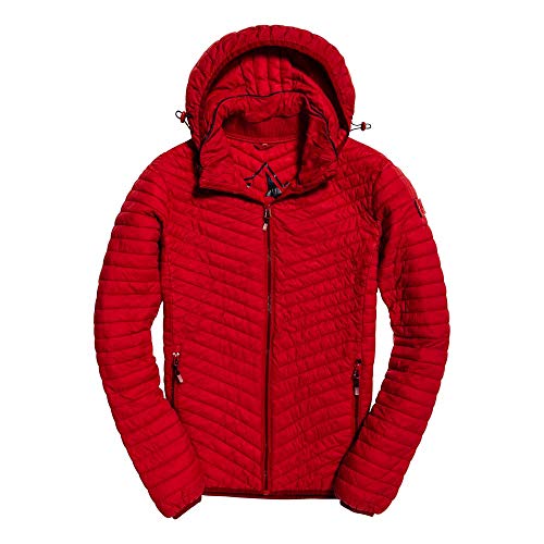 Superdry Vintage Fuji Jacket Chaqueta Deportiva, Rojo (Red), M para Hombre