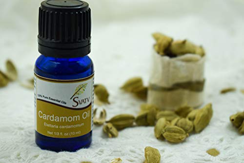 SVATV Cardamom - Aceite esencial de grado terapéutico, aceites de aromaterapia, aceite de fragancia para difusor de yoga y masajes propios, cuidado personal 10 ml