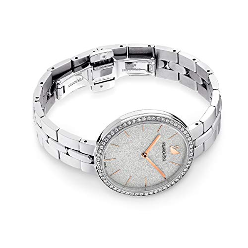 Swarovski Cosmopolitan Reloj, Brazalete de metal, Tono plateado, Acero inoxidable