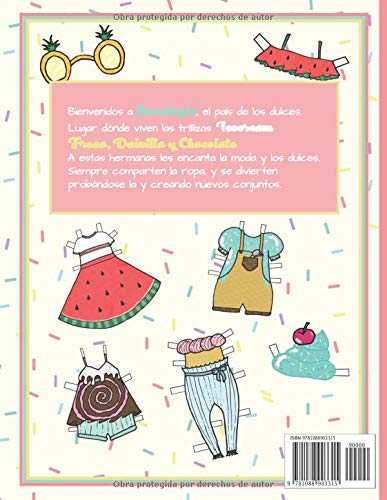 Sweet girls - Muñecas de papel: Libro de moda recortable (Juguetes de papel)