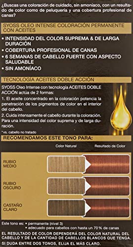 Syoss Oleo Intense - Tono 6-76 Cobrizo Ámbar – Coloración permanente sin amoníaco – Resultados de peluquería – Cobertura profesional de canas