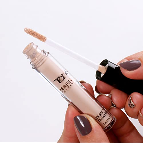 Tahe Concealer Perfect Corrector de Ojeras Fluido Ultra-Nutriente, con Ácido Hialurónico, 3 ml (Light)